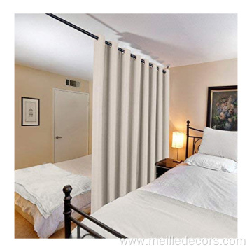 Extra Wide Linen Blackout Curtain
